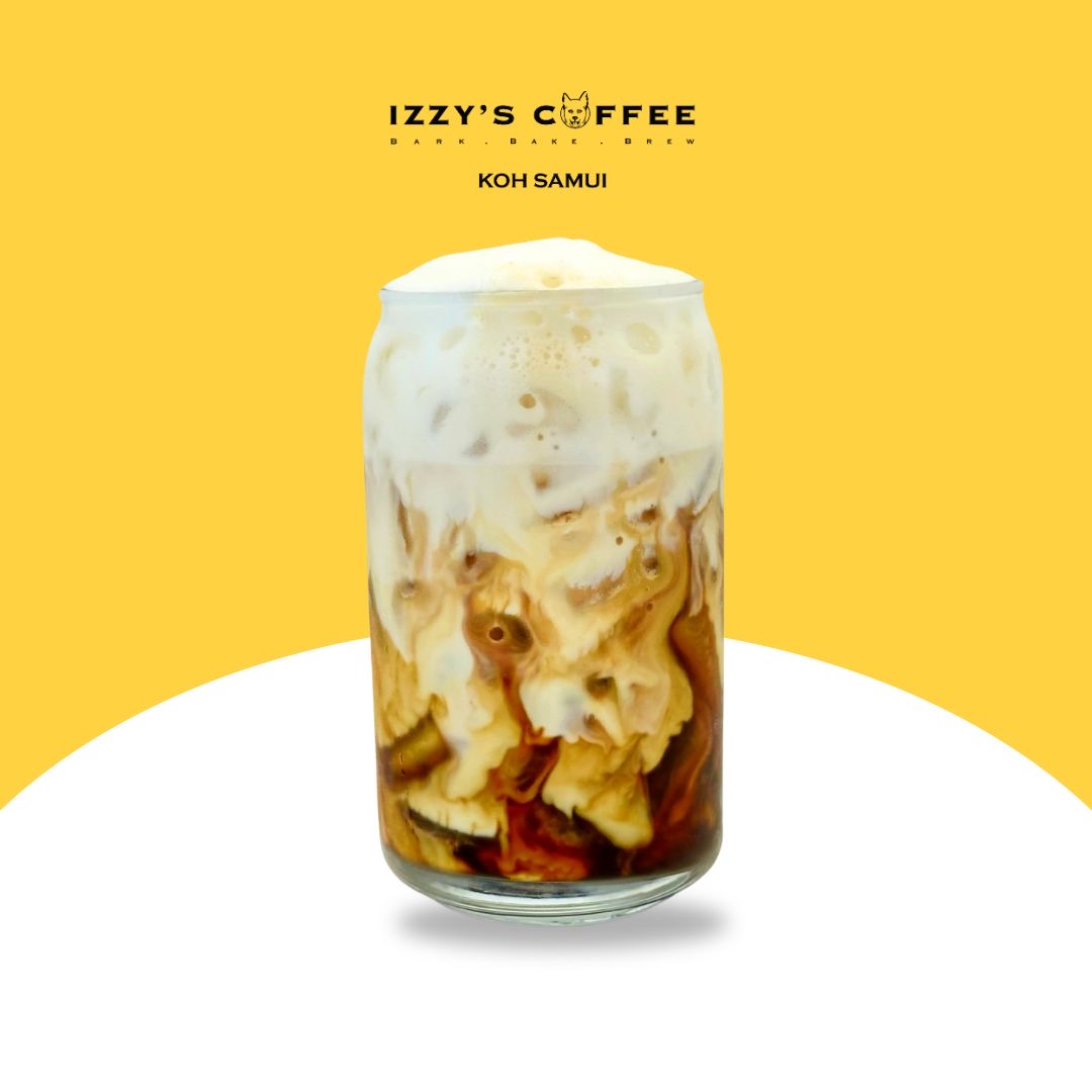 Iced Cappuccino at Izzy's Specialty Coffee, Bo Put, Ko Samui