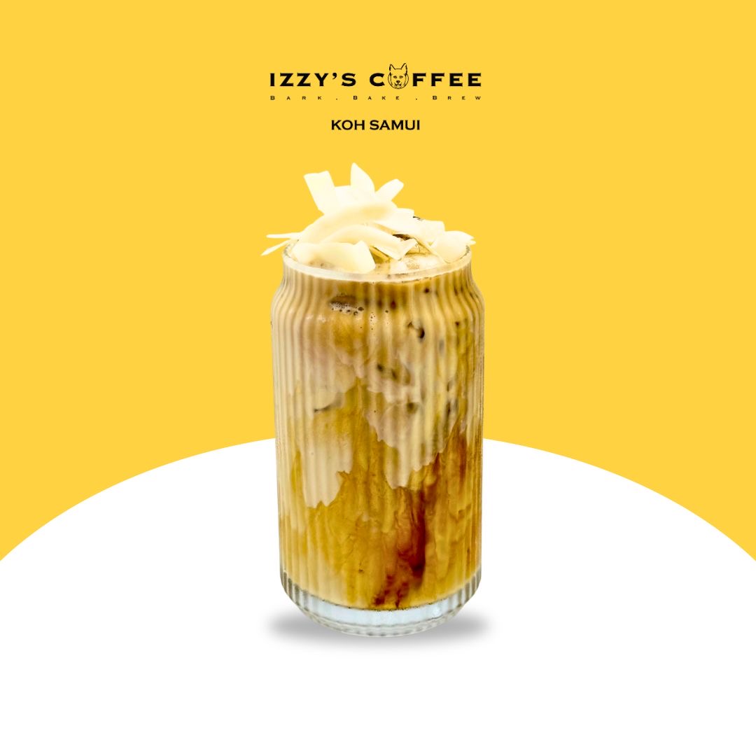 Iced Coconut Latte at Izzy's Specialty Coffee