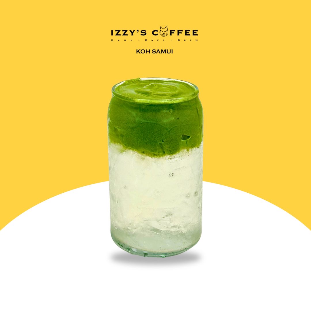 Matcha Cloud at Izzy's Specialty Coffee, Bo Put, Ko Samui